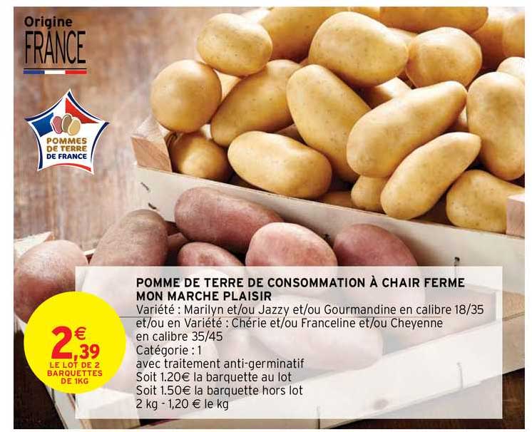 pomme de terre de consommation à chair ferme mon marché plaisir
