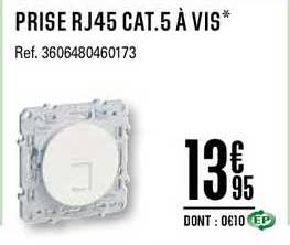 prise rj45 cat.5 à vis