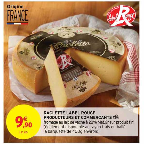 raclette label rouge producteurs et commerçants