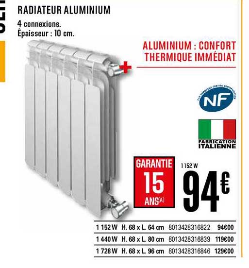 Radiateur Aluminium