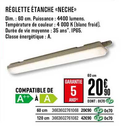 Réglette étanche Neche