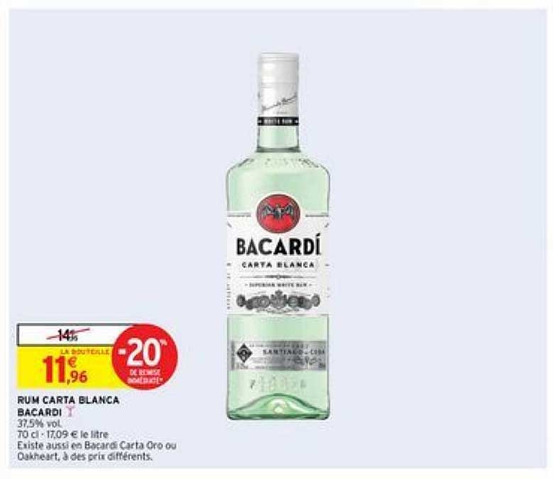 rum carta blanca bacardi