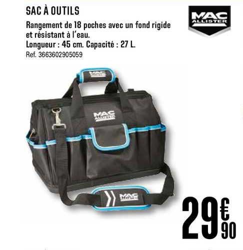 sac à outils mac allister