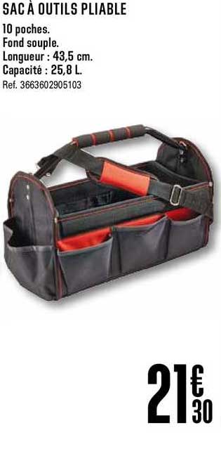 Sac à Outils Pliable