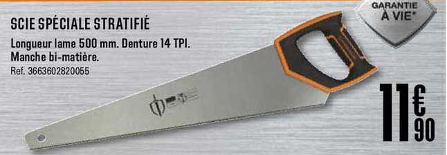 Scie Spéciale Stratifié Manche Bi Matière