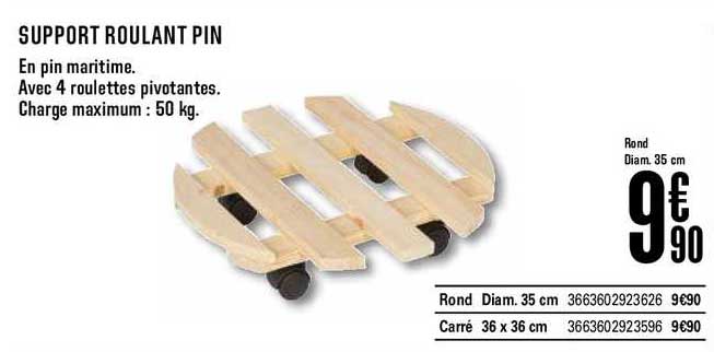 Support Roulant Pin En Pin Maritime