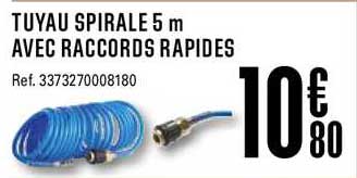 tuyau spirale 5 m avec raccords rapides