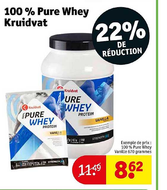 100% Pure Whey Kruidvat
