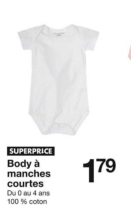 body à manches courtes