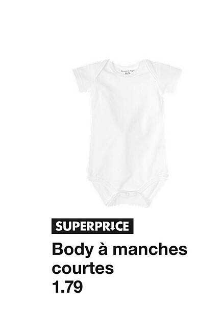 body à manches courtes