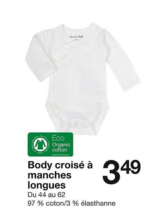 body croisé à manches longues