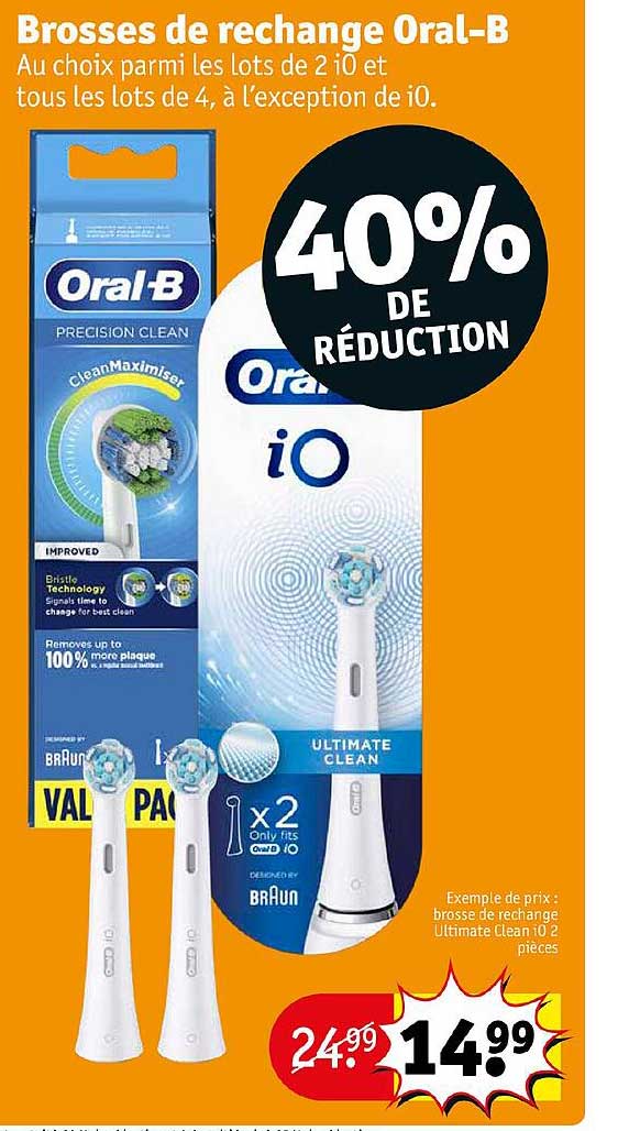 brosses de rechange oral-b