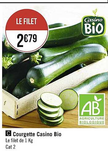 Courgette Casino Bio