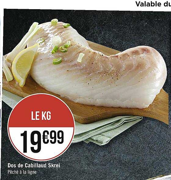 Dos De Cabillaud Skrei