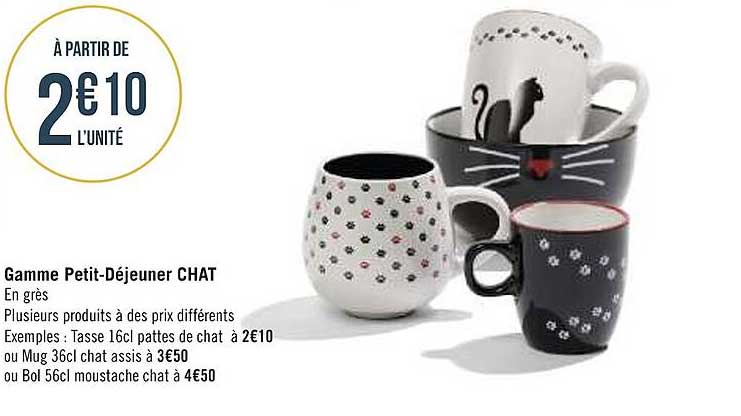 gamme petit-déjeuner chat