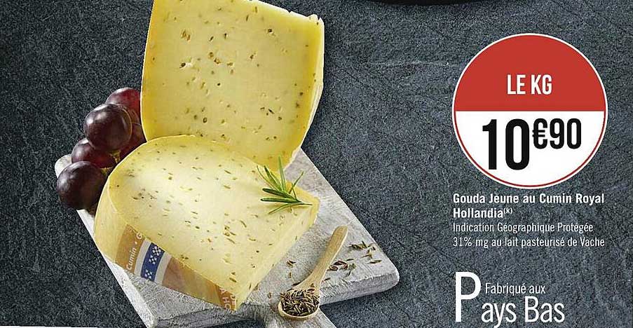 Gouda Jeune Au Cumin Royal Hollandia
