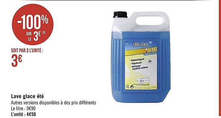 lave glace été