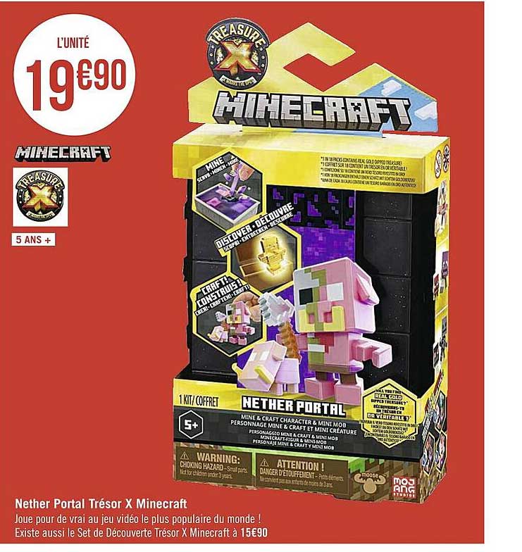 nether portal trésor x minecraft