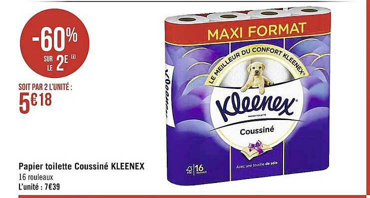 Papier Toilette Coussiné Kleenex