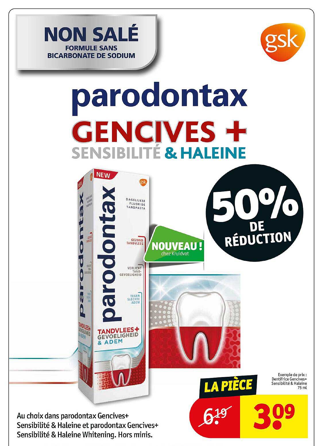 parodontax gencives + sensibilité & haleine
