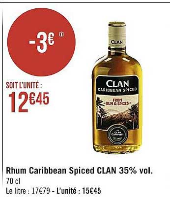 rhum caribbean spiced clan 35% vol.