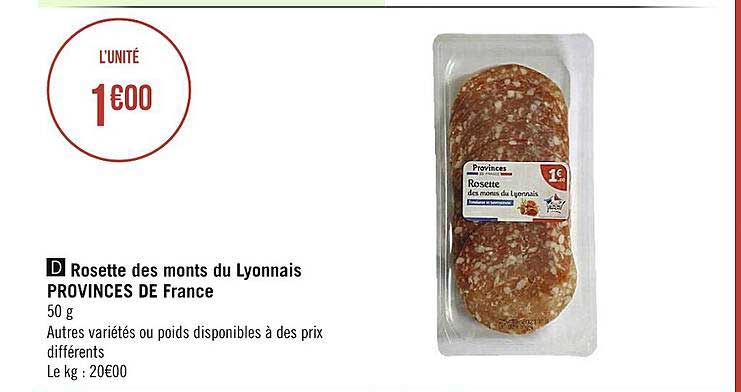 rosette des monts du lyonnais provinces de france