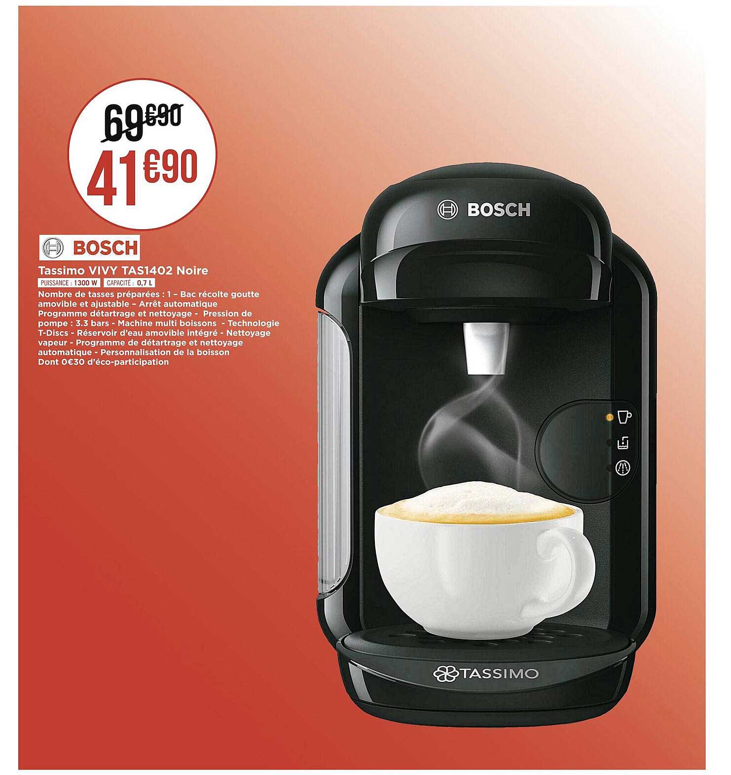 Tassimo Vivy Noire Bosch