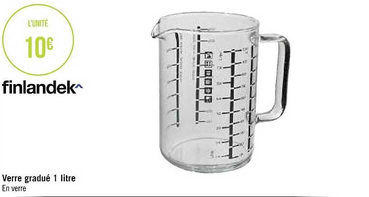 verre gradué 1 litre