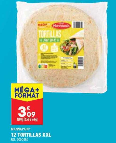 12 Tortillas Xxl Mannapain