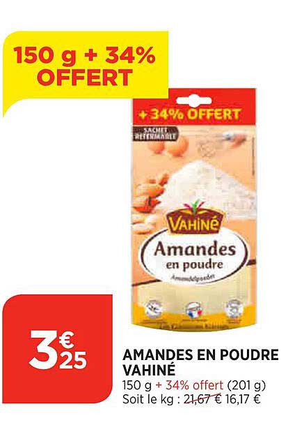 Amandes En Poudre Vahiné