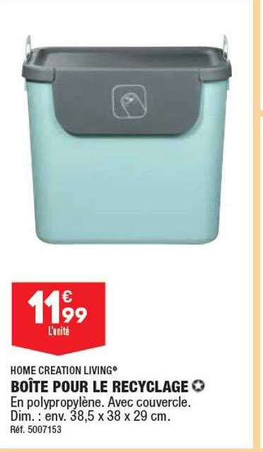 boîte pour le recyclage home création living