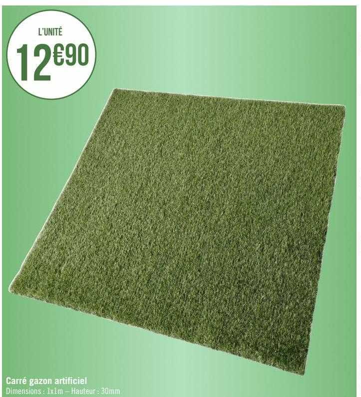 carré gazon artificiel