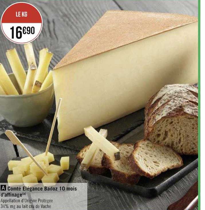 comté élégance badoz 10 mois d'affinage