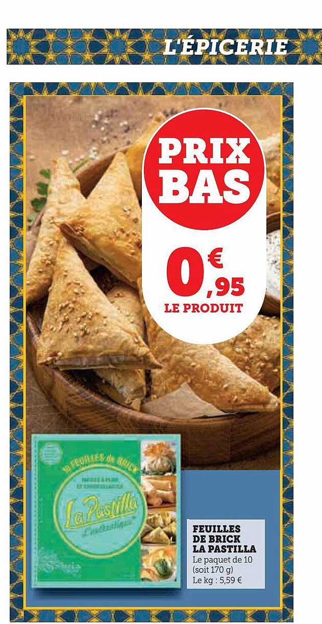 feuilles de brick la pastilla