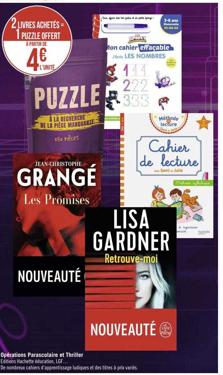 opérations parascolaire et thriller