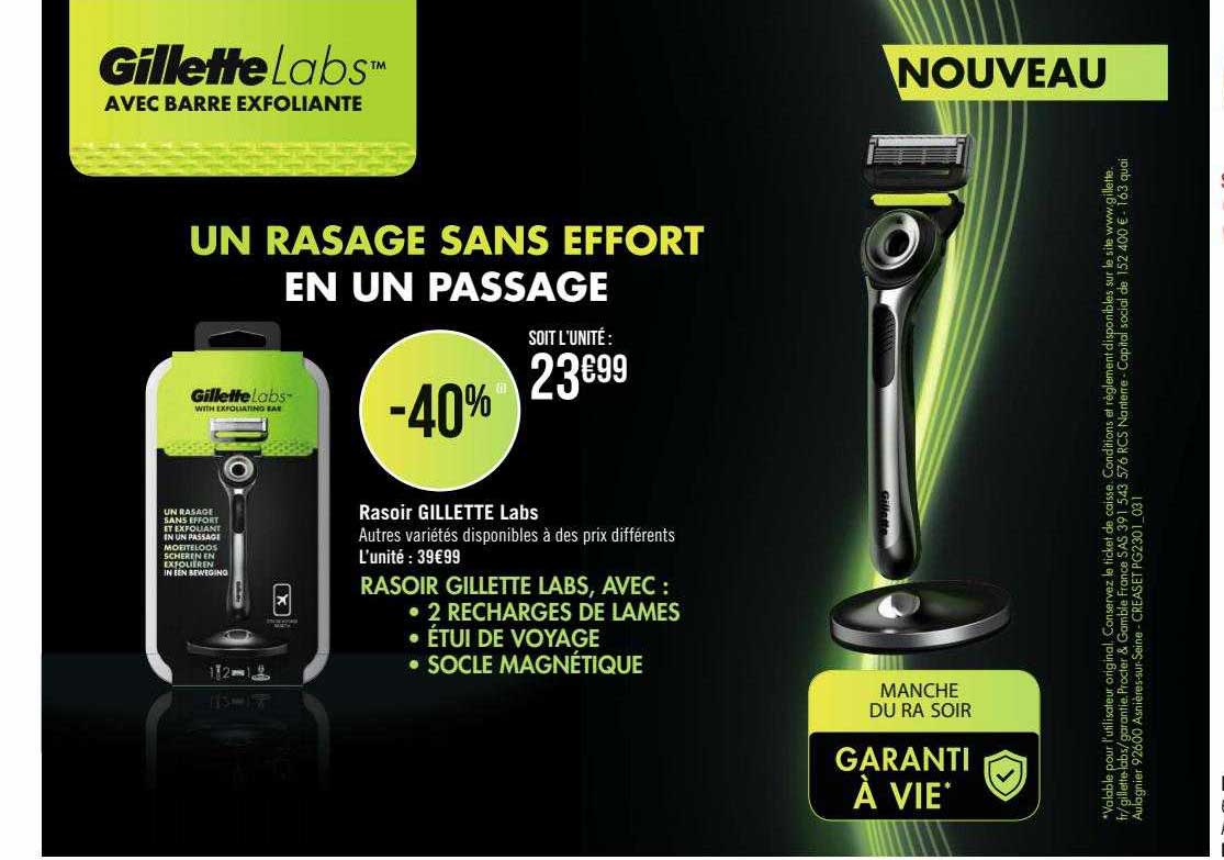 rasoir gillette labs