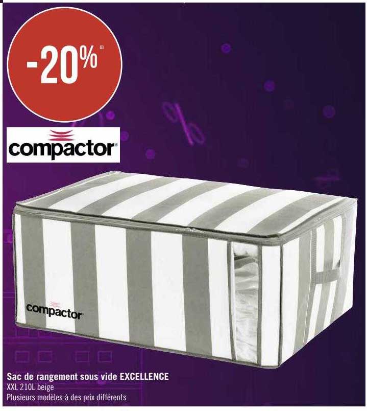 sac de rangement sous vide excellence compactor