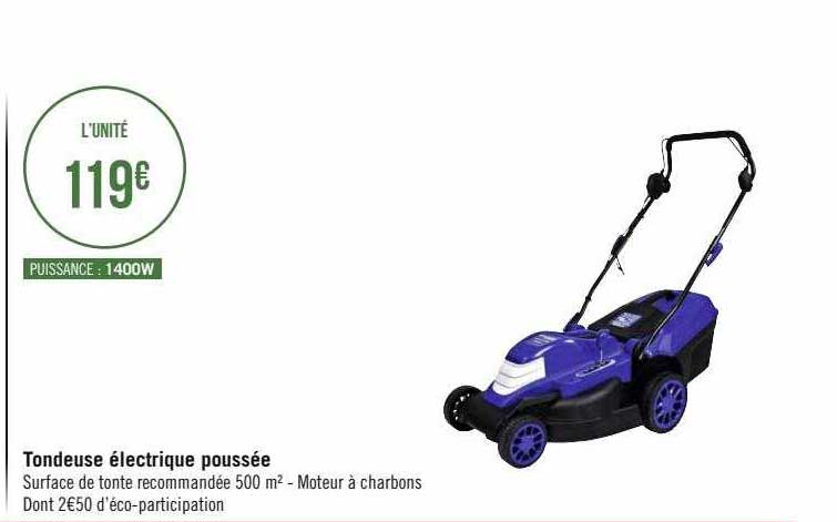 tondeuse électrique poussée