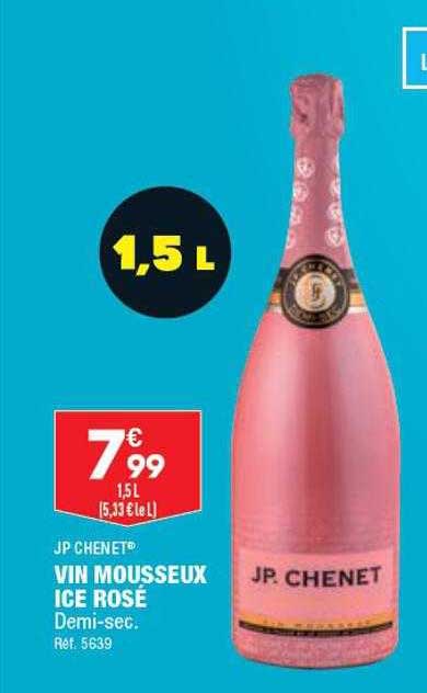 vin mousseux ice rosé jp chenet