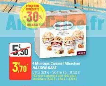 4 minicups caramel attraction häagen-dazs