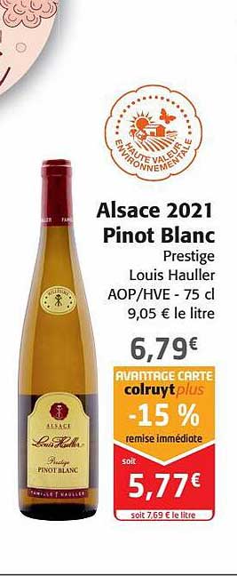 alsace 2021 pinot blanc prestige louis hauller aop-hve