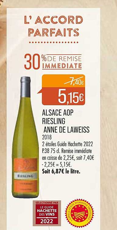 alsace aop riesling anne de laweiss