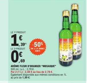 arôme fleur d'oranger "mosaïque"