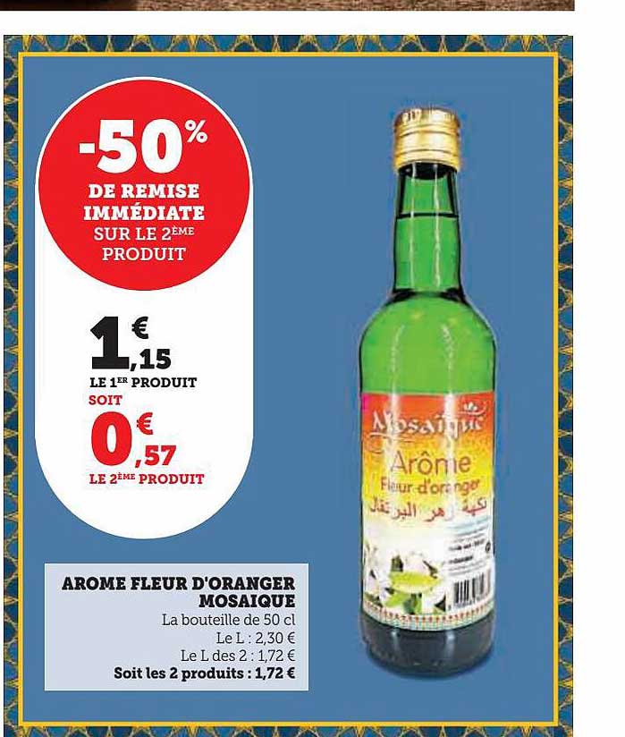 arôme fleur d'oranger mosaïque