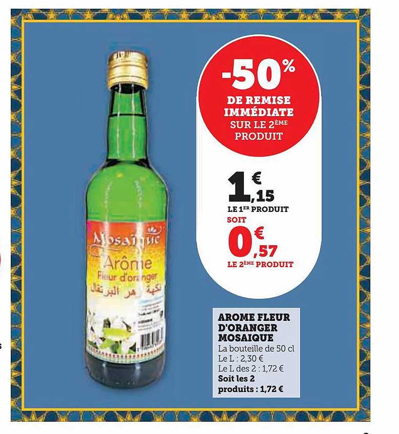 arôme fleur d'oranger mosaïque