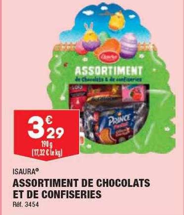 assortiment de chocolats et de confiseries isaura