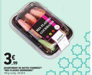 assortiment de dattes fourrées "mes plaisirs gourmands"