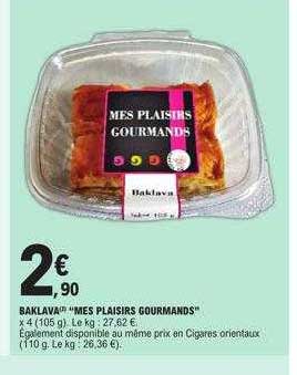 Baklava "mes Plaisirs Gourmands"