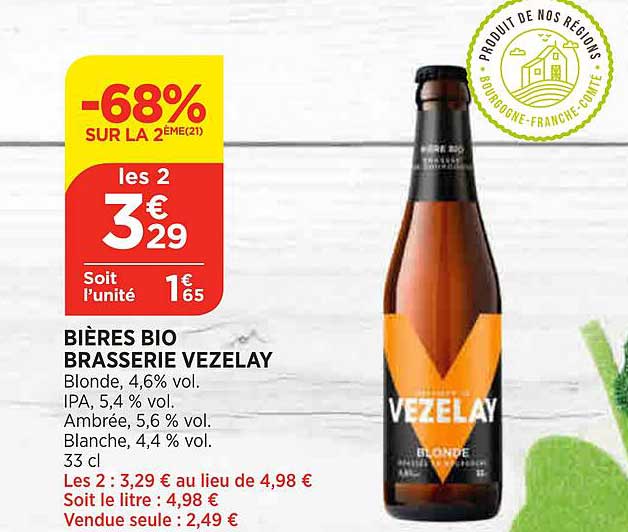 bières bio brasserie vezelay