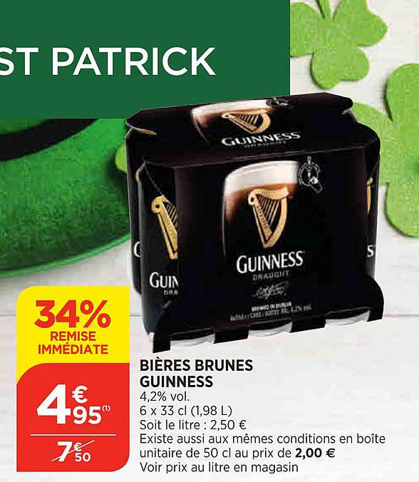 bières brunes guinness